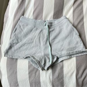 Girlfriend Collective Vapor Gray 50/50 Sweat Shorts